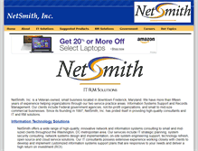 Tablet Screenshot of netsmithusa.com